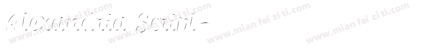 Alexandria Script字体转换